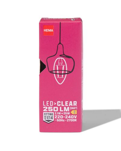 Bougie Led Transparente E14 2,1W 250lm - HEMA - Modalova