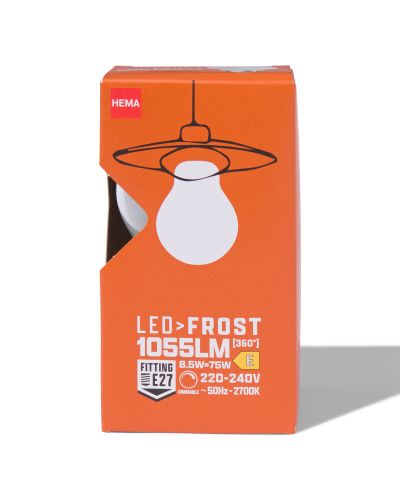 Ampoule Led Poire Verre Givré E27 8,5W 1055 Lm Intensité Variable - HEMA - Modalova