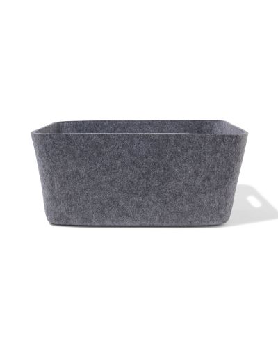 Panier De Rangement 36 X 27 X 16 Cm L Feutre Gris - HEMA - Modalova