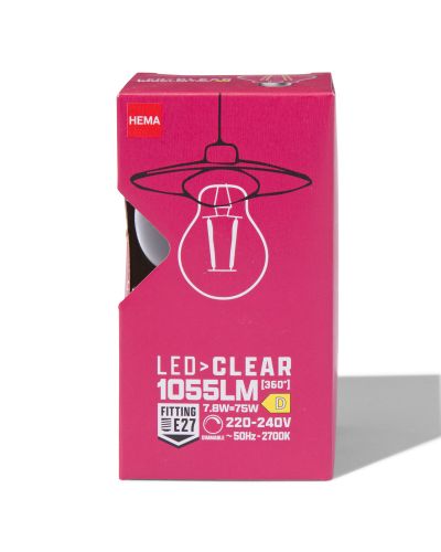 Poire Led Clear E27 7.8W 1055lm Dim - HEMA - Modalova