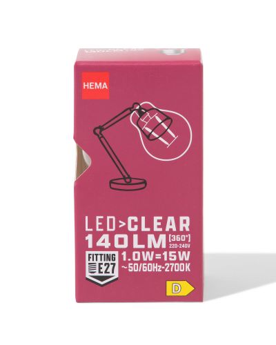 Ampoule LED Clear E27 1,0 W 140 Lm - HEMA - Modalova
