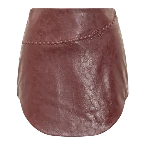 Skirts > Leather Skirts - - Diesel - Modalova