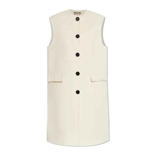 Marni - Jackets > Vests - Beige - Marni - Modalova