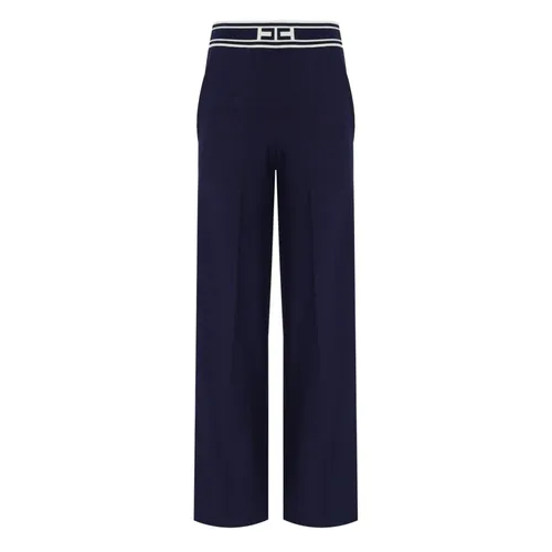 Trousers > Wide Trousers - - Elisabetta Franchi - Modalova