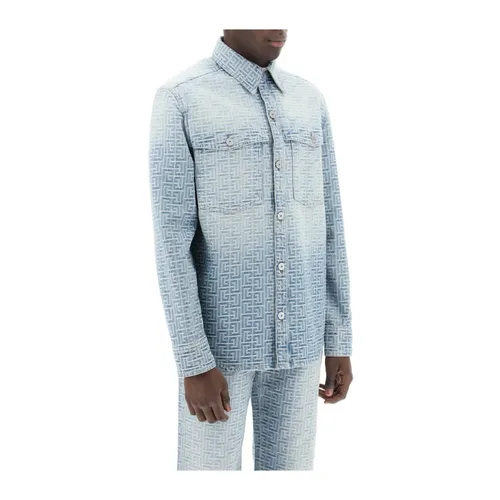 Shirts > Denim Shirts - - Balmain - Modalova