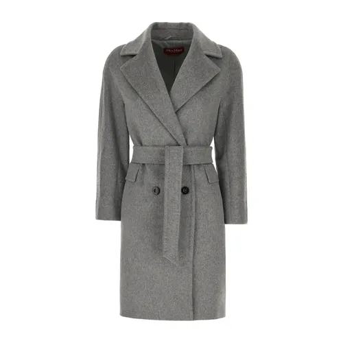 Coats > Belted Coats - - Max Mara Studio - Modalova
