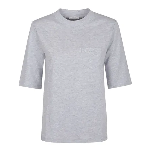 Peserico - Tops > T-Shirts - Gray - Peserico - Modalova