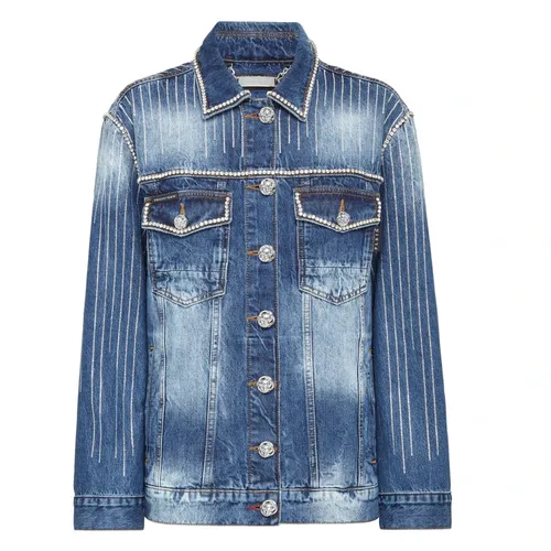 Jackets > Denim Jackets - - Philipp Plein - Modalova