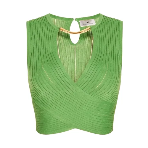 Tops > Sleeveless Tops - - Elisabetta Franchi - Modalova