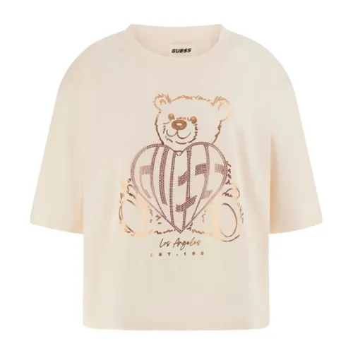 Guess - Tops > T-Shirts - White - Guess - Modalova