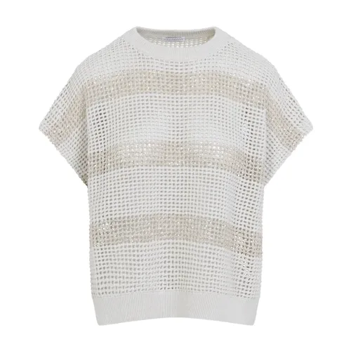 Knitwear > Round-neck Knitwear - - Brunello Cucinelli - Modalova