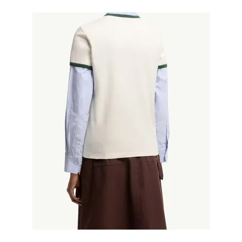 Moncler - Tops > T-Shirts - Beige - Moncler - Modalova