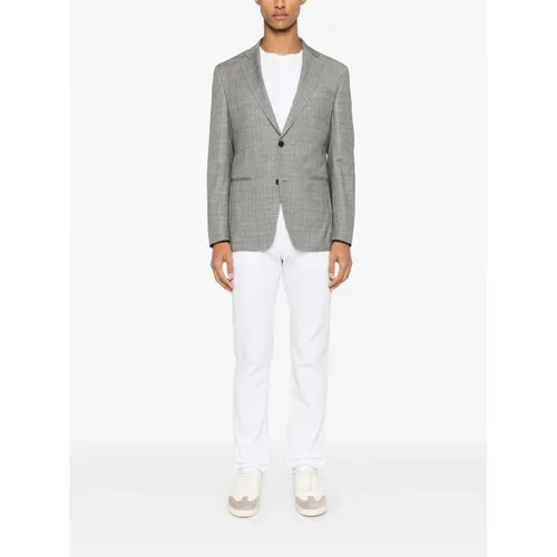 Hugo - Jackets > Blazers - Gray - Hugo - Modalova