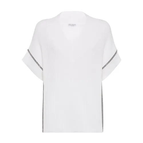 Knitwear > V-neck Knitwear - - Brunello Cucinelli - Modalova