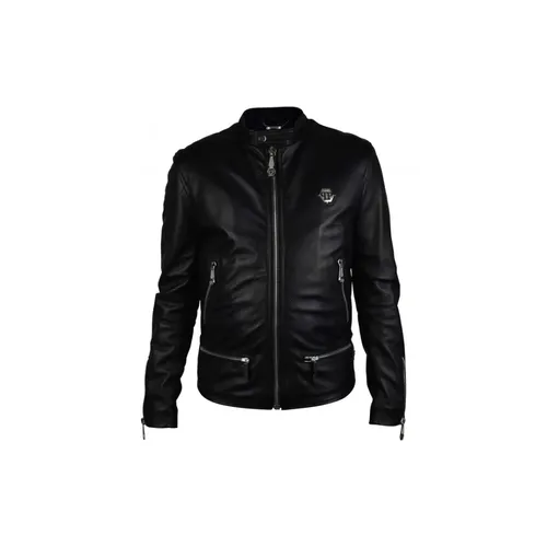 Jackets > Leather Jackets - - Philipp Plein - Modalova