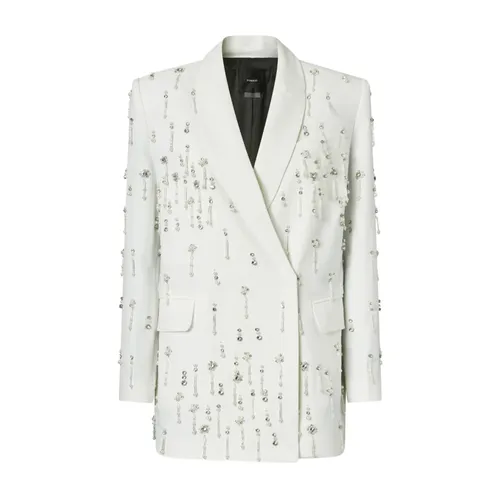 Pinko - Jackets > Blazers - White - Pinko - Modalova