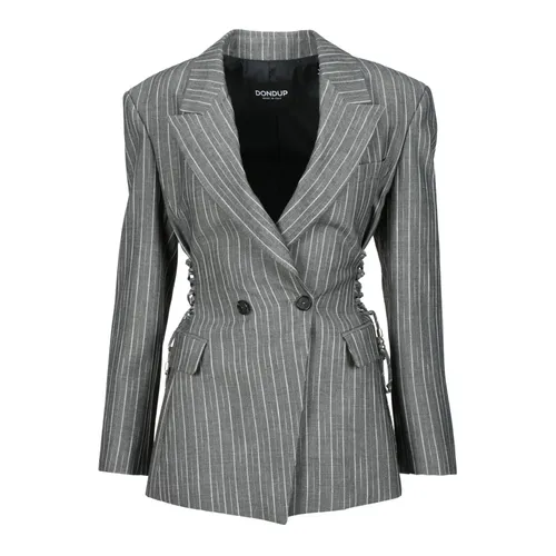 Dondup - Jackets > Blazers - Gray - Dondup - Modalova