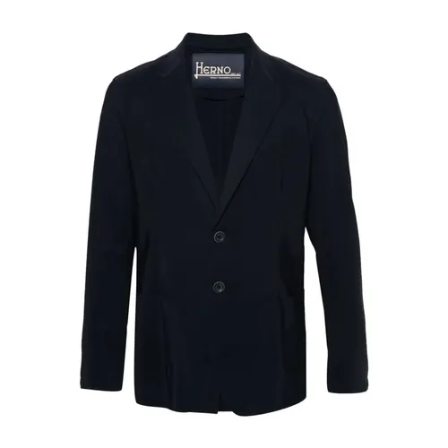 Herno - Jackets > Blazers - Blue - Herno - Modalova
