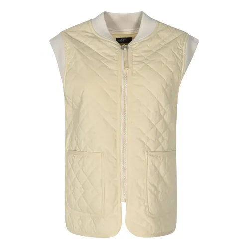A.p.c. - Jackets > Vests - Beige - A.p.c. - Modalova