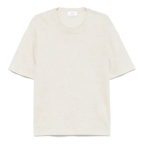 Lardini - Tops > T-Shirts - Beige - Lardini - Modalova