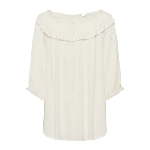 Blouses & Shirts > Blouses - - Cream - Modalova