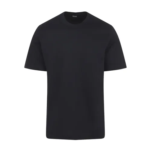 Zegna - Tops > T-Shirts - Blue - Zegna - Modalova