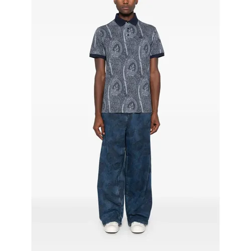 Etro - Tops > Polo Shirts - Blue - Etro - Modalova