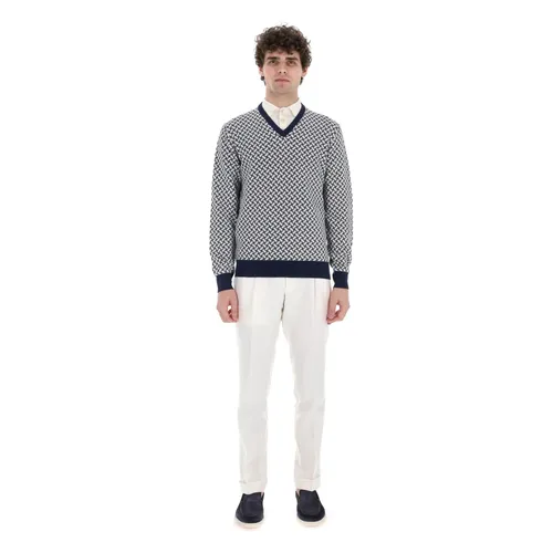 Knitwear > V-neck Knitwear - - Drumohr - Modalova
