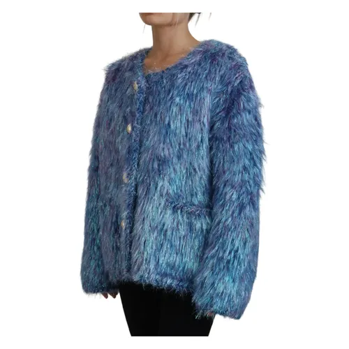 Jackets > Faux Fur & Shearling Jackets - - Dolce & Gabbana - Modalova