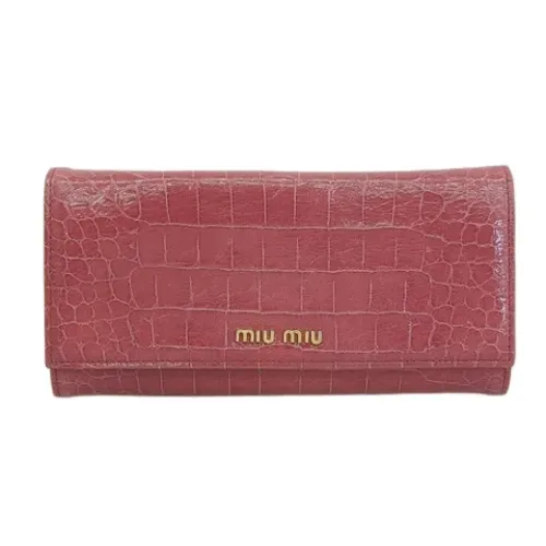 Pre-owned > Pre-owned Accessories > Pre-owned Wallets - - Miu Miu Pre-owned - Modalova