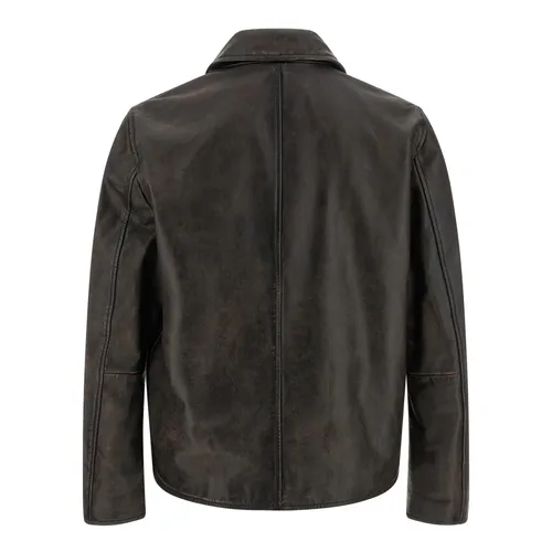 Jackets > Leather Jackets - - Diesel - Modalova