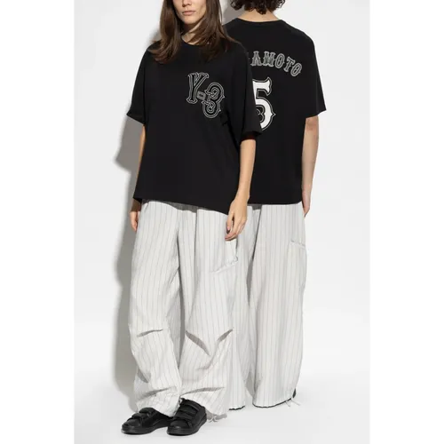 Y-3 - Tops > T-Shirts - Black - Y-3 - Modalova