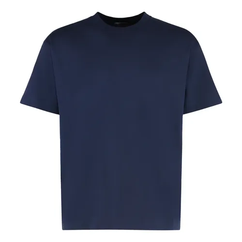 Moncler - Tops > T-Shirts - Blue - Moncler - Modalova