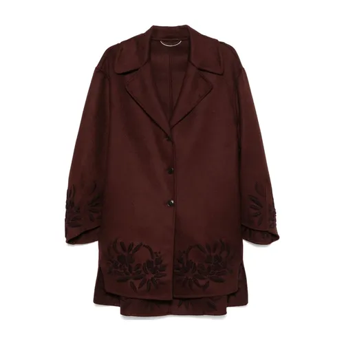 Coats > Single-Breasted Coats - - Ermanno Scervino - Modalova