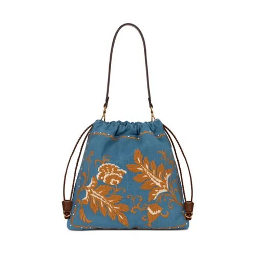 Etro - Bags > Bucket Bags - Blue - Etro - Modalova