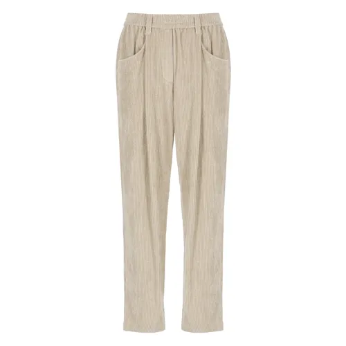 Trousers > Straight Trousers - - Brunello Cucinelli - Modalova
