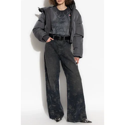 Diesel - Tops > T-Shirts - Gray - Diesel - Modalova