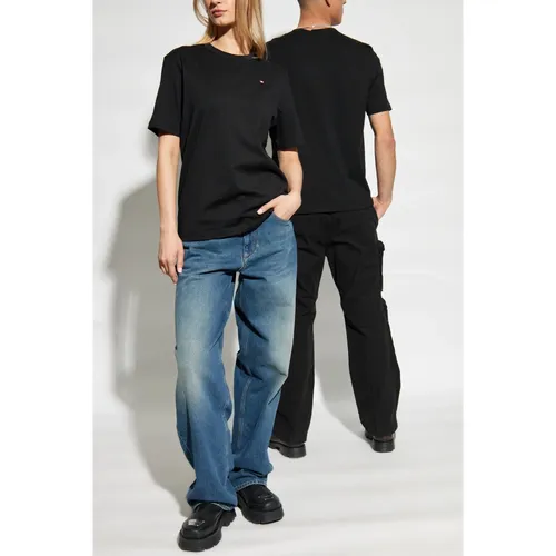 Diesel - Tops > T-Shirts - Black - Diesel - Modalova