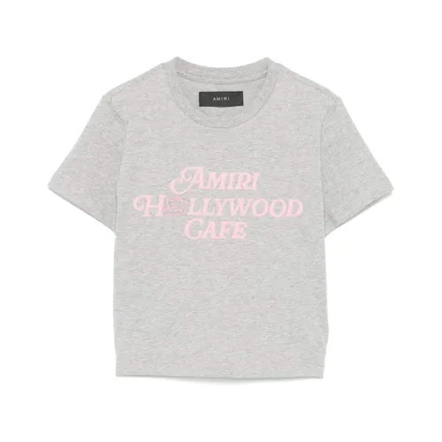 Amiri - Tops > T-Shirts - Gray - Amiri - Modalova