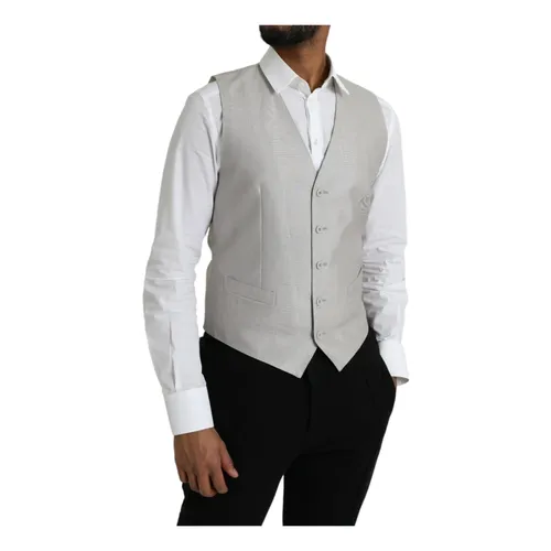 Suits > Suit Vests - - Dolce & Gabbana - Modalova