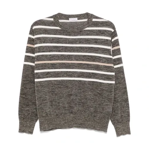 Knitwear > Round-neck Knitwear - - Brunello Cucinelli - Modalova