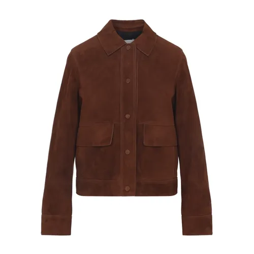 Jackets > Leather Jackets - - Yves Salomon - Modalova