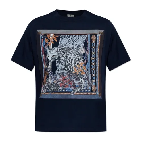 Etro - Tops > T-Shirts - Blue - Etro - Modalova