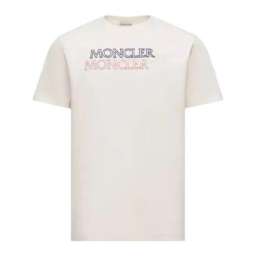 Moncler - Tops > T-Shirts - White - Moncler - Modalova