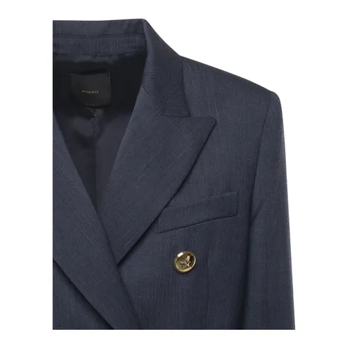 Pinko - Jackets > Blazers - Blue - Pinko - Modalova