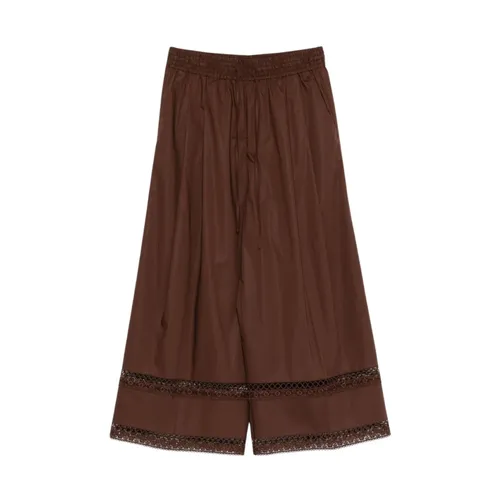 Trousers > Cropped Trousers - - Twinset - Modalova