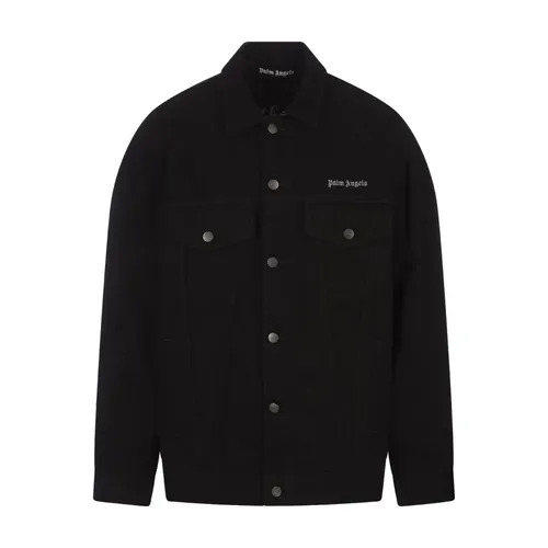 Jackets > Denim Jackets - - Palm Angels - Modalova