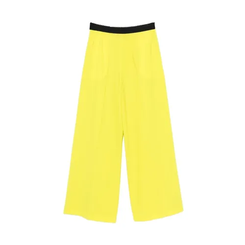 Trousers > Wide Trousers - - Msgm - Modalova