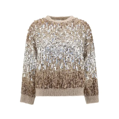 Knitwear > Round-neck Knitwear - - Brunello Cucinelli - Modalova