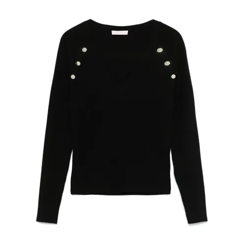 Knitwear > V-neck Knitwear - - Liu Jo - Modalova